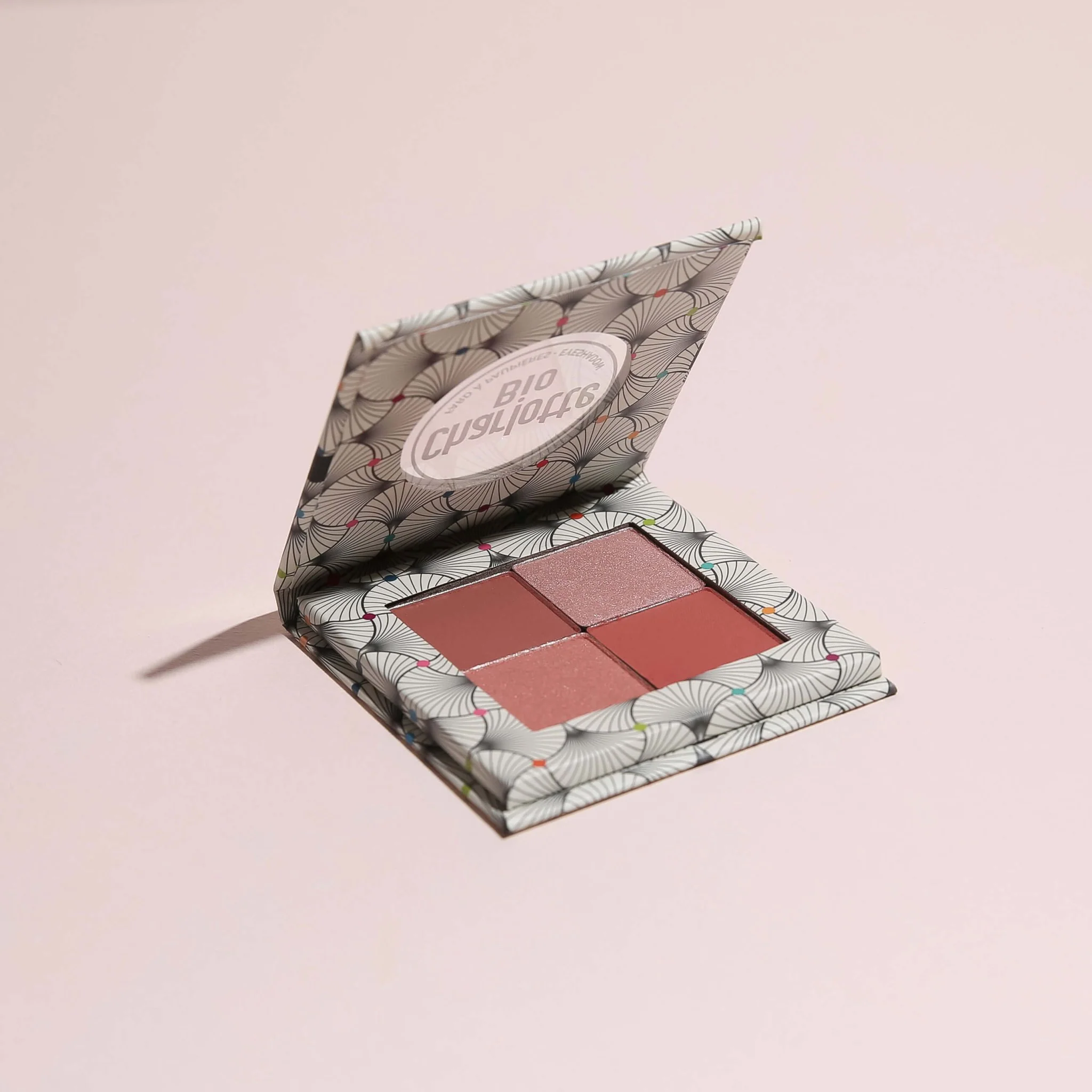 Palette de 4 fards à paupières BIO - Girly - Image 3
