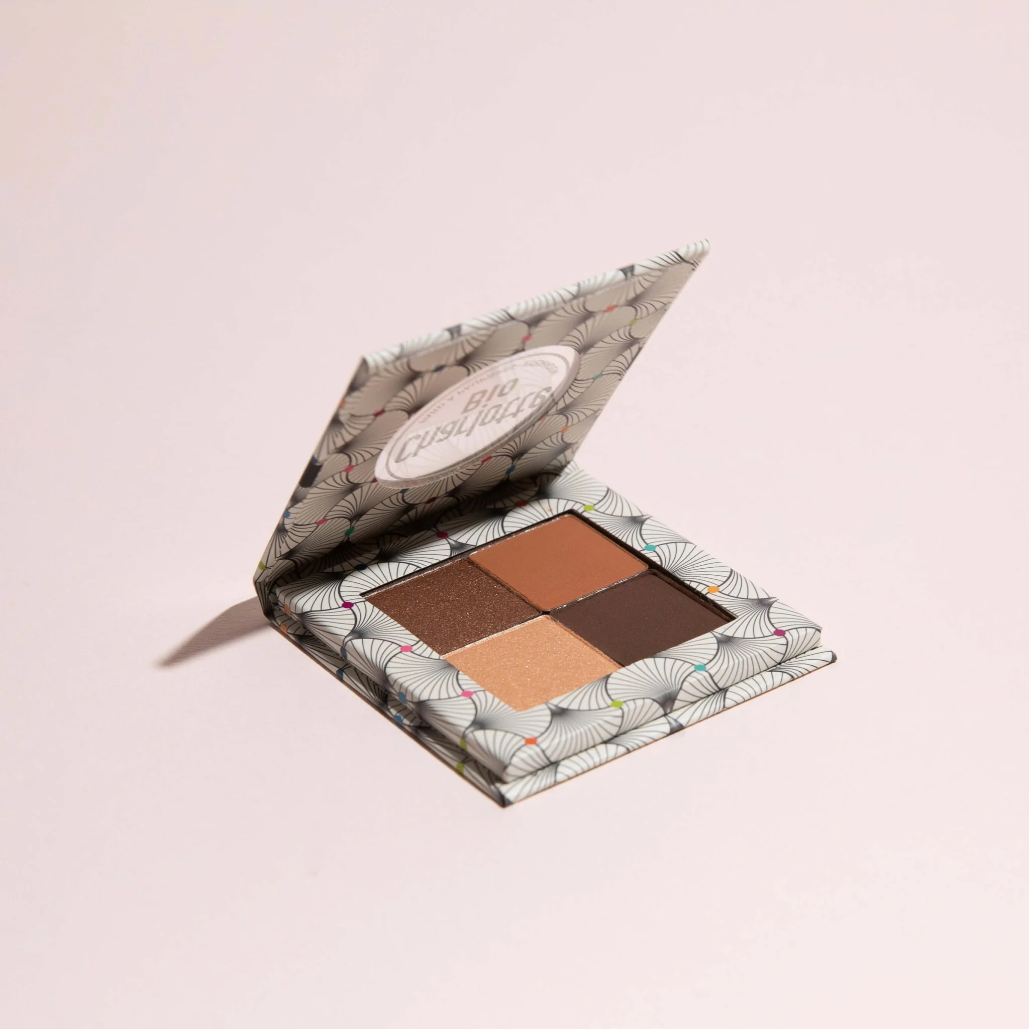 Palette de 4 fards à paupières BIO - Nude Brun - Image 3
