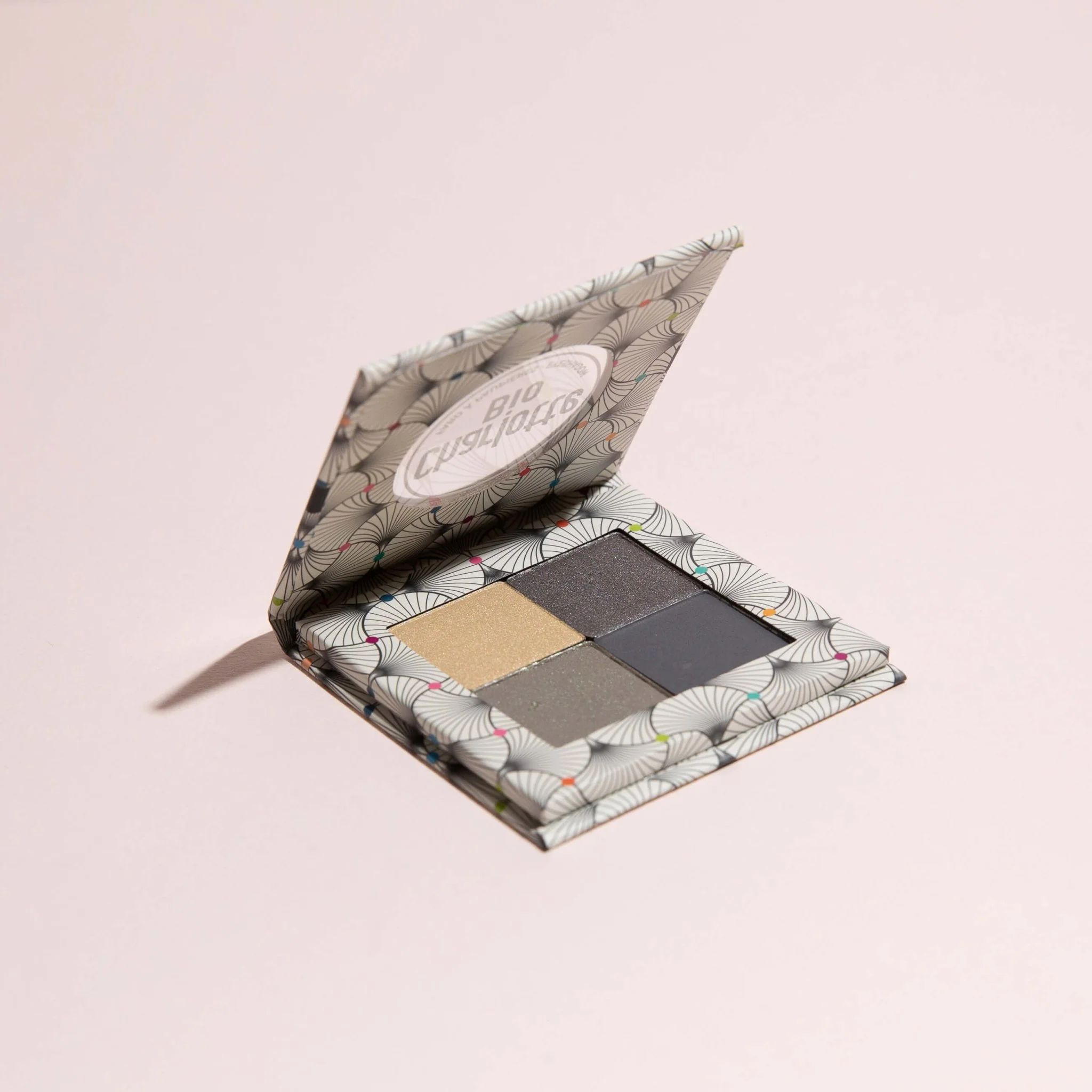 Palette de 4 fards à paupières BIO - Silver Smokey - Image 3